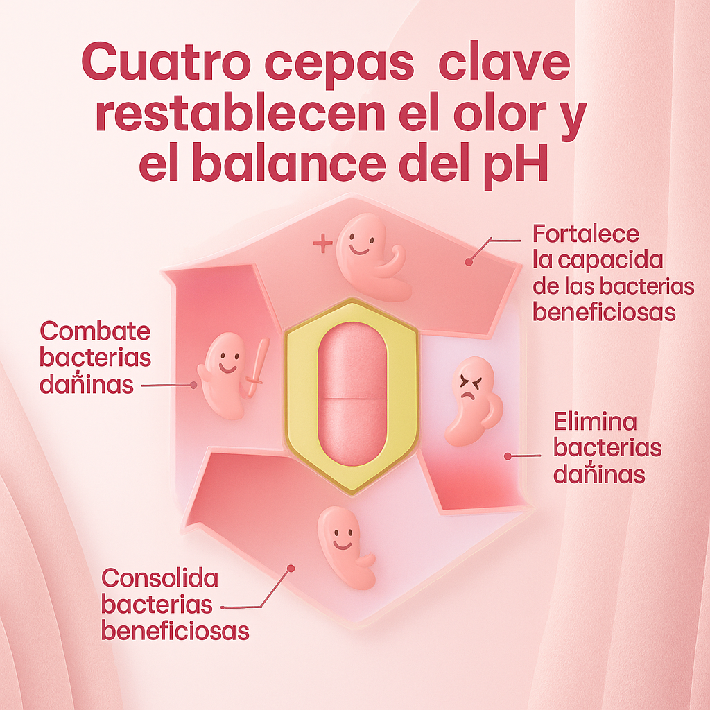 Cápsulas Probióticas Vaginales VIVONU Para Regular pH De Mujeres