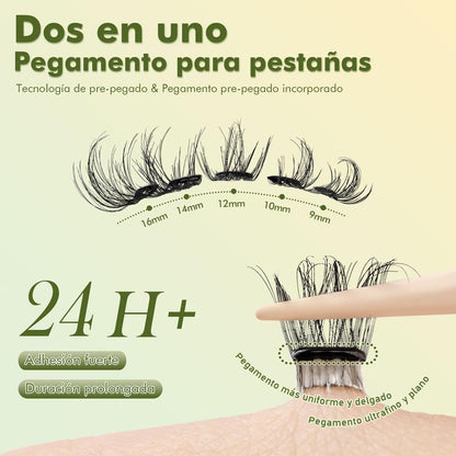Kit de Pestañas en Racimos Autoadhesivas