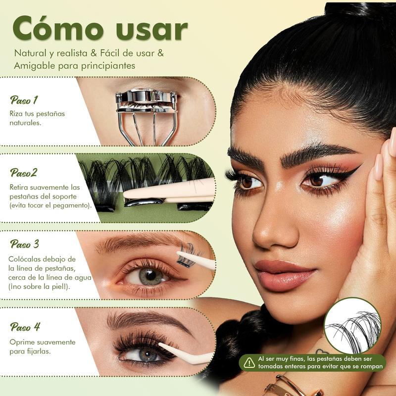 Kit de Pestañas en Racimos Autoadhesivas
